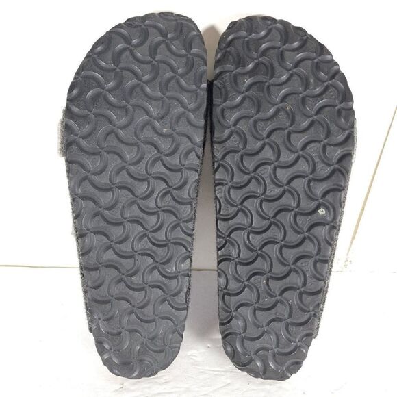 BIRKENSTOCK Arizona Rivet EU41 US L10/M8 Gray Wool Flat Slide Sandals Shoes - Picture 13 of 14